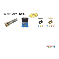 M30 D16-PM - APKT1003 - SET FRESATURA SPALLAMENTO 90°